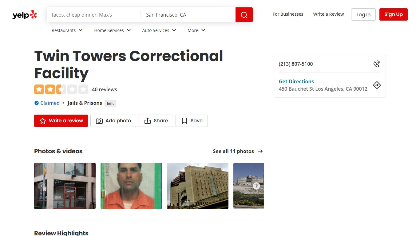 Twin Towers Correctional Facility - Los Angeles, CA